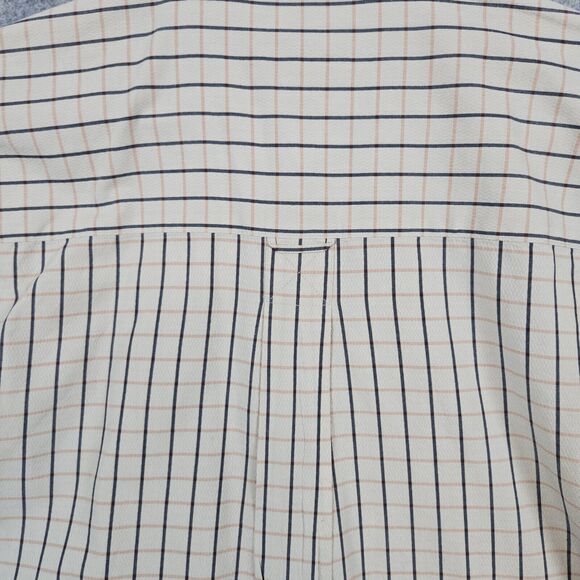 Cutter & Buck Beige Windowpane‎ 100% Cotton XL Short Sleeve Button Up/Down Shirt - Picture 10 of 10